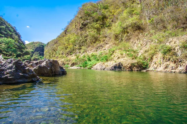 nehir yeşil renkli tropikal ülkede