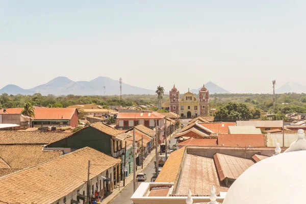 Vista Iglesia Calvario Desde Arriba León Nicaragua Centroamérica —  Fotos de Stock