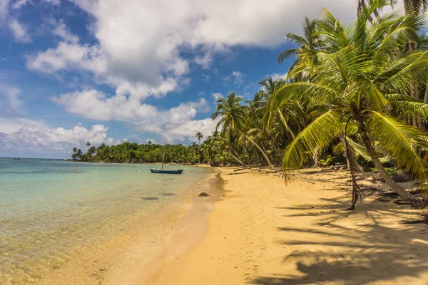 Panoramisch Uitzicht Het Tropische Strand Corn Island Caribisch Gebied Van — Stockfoto
