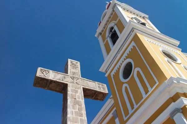 Granada Nicaragua Catedral Vista Aire Libre Día Soleado — Foto de Stock