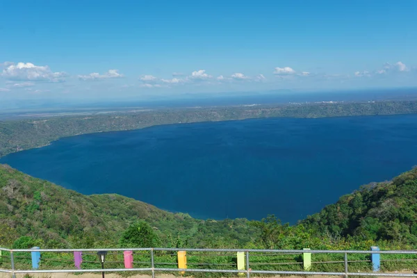 Pohled Shora Catarina Horní Jezero — Stock fotografie