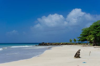 güzel Mısır plaj Nikaragua, Turkuaz su ada ve gökyüzü temizleyin