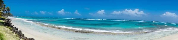 Vackra Corn Island Beach Nicaragua Turkosa Vatten Och Rensa Skies — Stockfoto