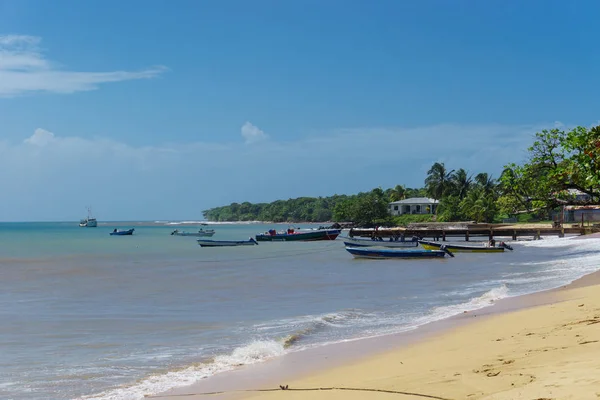 Panoramisch Uitzicht Het Tropische Strand Corn Island Caribisch Gebied Van — Stockfoto