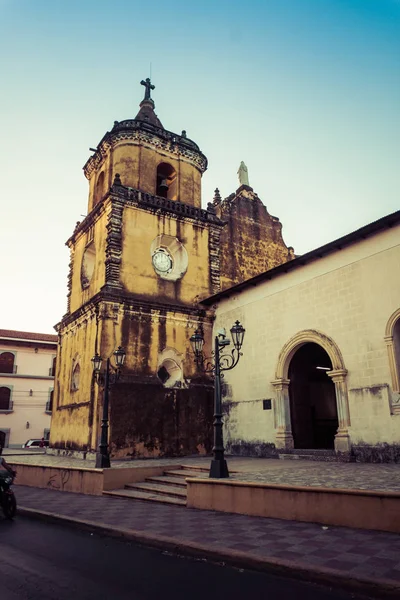 Kerk Stad Leon Nicaragua Historisch Monument — Stockfoto