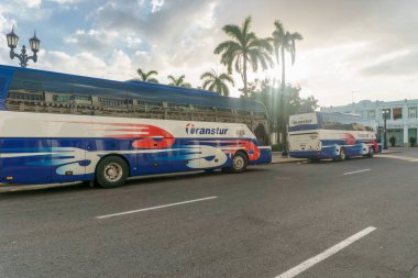 Cienfuegos, Cuba - 31 Aralık 2016: Sokak görünümü.
