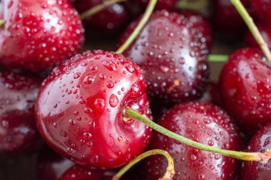 yakın çekim taze kiraz