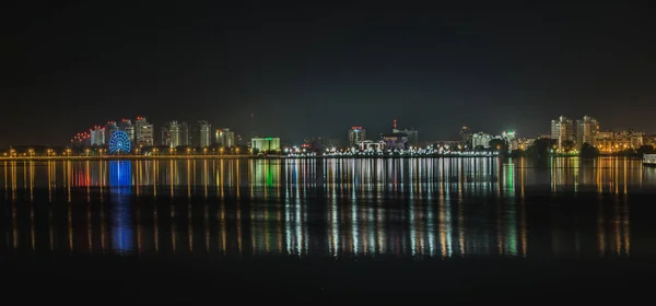 Centrum Kazan Återspeglas Vatten Floden Kazanka Ryssland — Stockfoto