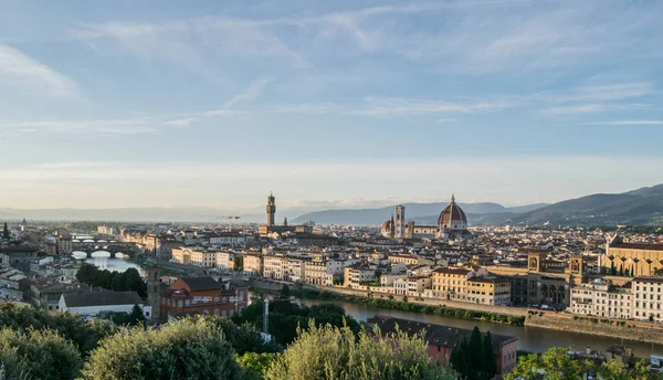 Florencia Italia Vista Desde Plaza Michelangelo — Foto de Stock