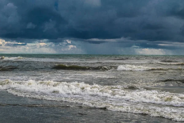 Dramatik Gökyüzü Abnove Denize Yakın Roma Talya — Stok fotoğraf