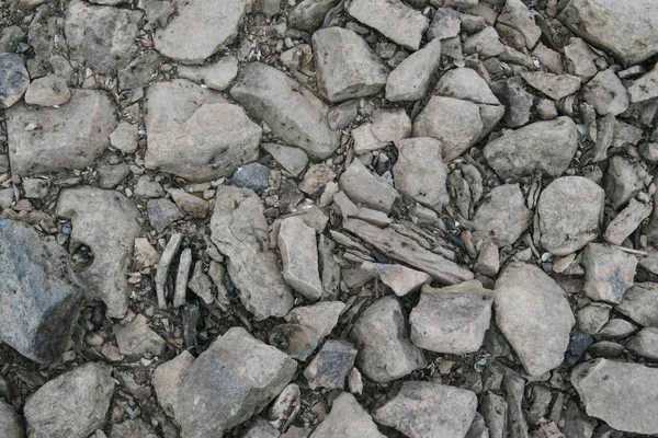 Pietre Del Vecchio Marciapiede Che Apparso Causa Della Bassa Profondità — Foto Stock