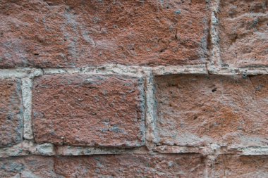 Eski kırmızı tuğla işinin dokusu