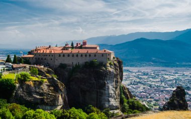 Meteora (St Stephen Manastırı), Kalambaka, Yunanistan güzel manzaralar