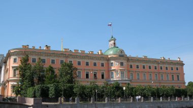 Mikhailovsky, ya da Mühendislik Şatosu - St. Petersburg, Rusya 'nın merkezinde eski bir imparatorluk sarayı
