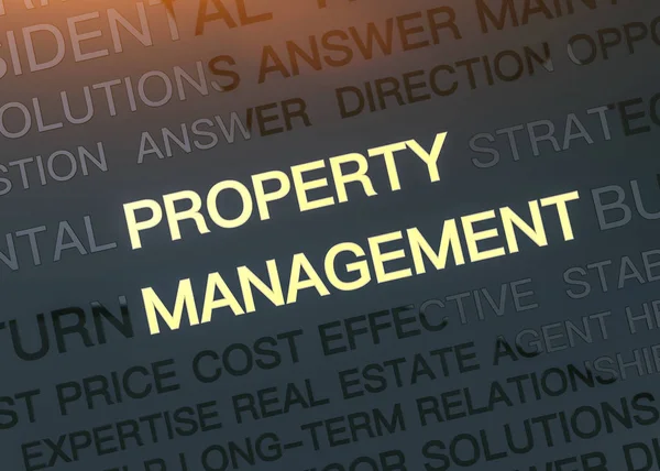 Real Estate and Property Management tag cloud Background