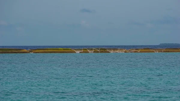 Vid Stranden Maldiverna Adaaran Select Meedhupparu Indiska Oceanen — Stockfoto