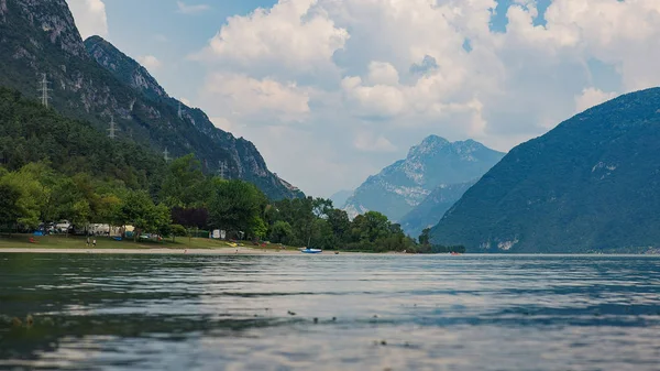 Krajina Hory Jezera Horském Údolí Itálii Idrosee Nádherná Příroda Horách — Stock fotografie