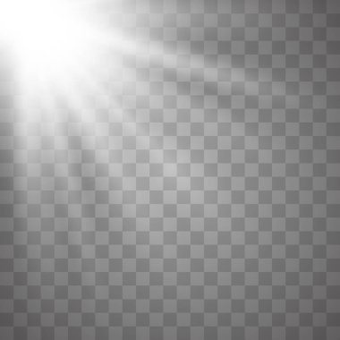 Güneş ışığı mercek parlaması