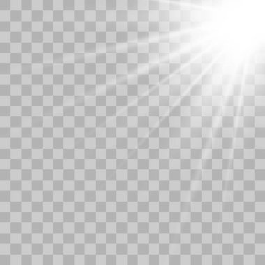 Güneş ışığı mercek parlaması