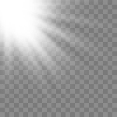 Güneş ışığı mercek parlaması