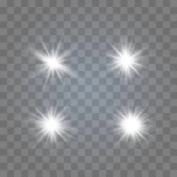 Conjunto de luces brillantes — Archivo Imágenes Vectoriales