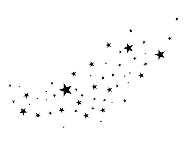 Estrellas sobre un fondo blanco . — Vector de stock