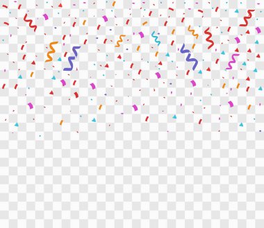 Renkli parlak konfeti