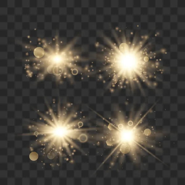 Ensemble de feux lumineux — Image vectorielle