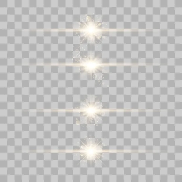 Conjunto de efectos de luz vectorial . — Vector de stock