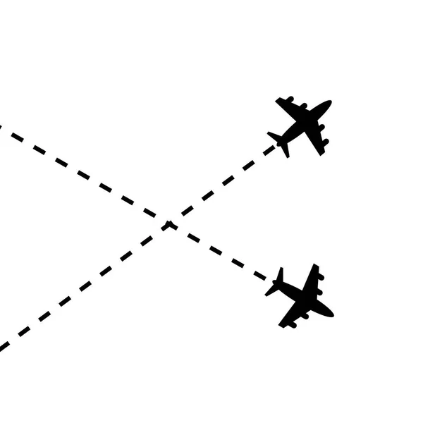 Flugzeugreisekonzept — Stockvektor