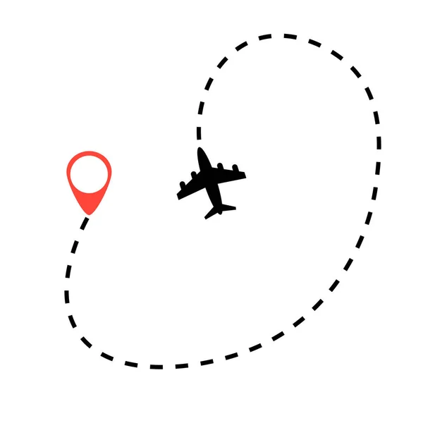 Concepto de viaje en avión — Vector de stock