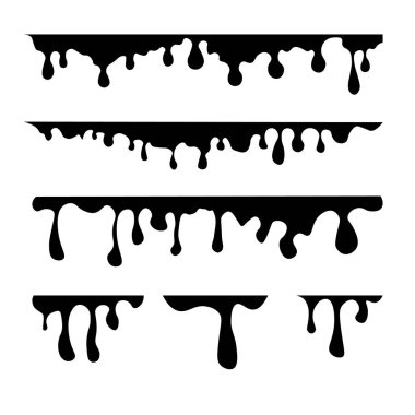 Paint drips background. clipart