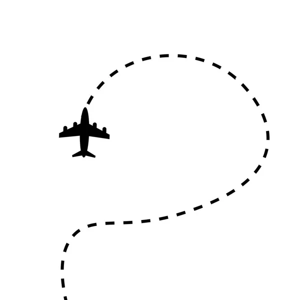 Konsep perjalanan pesawat terbang - Stok Vektor