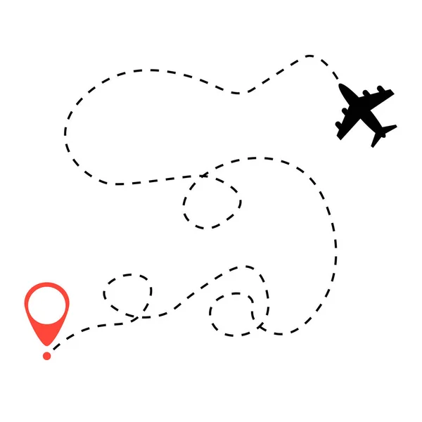 飛行機旅行の概念 — ストックベクタ