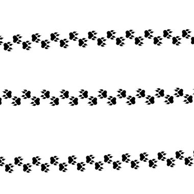 Logo veya kedi ve köpek hayvan evde beslenen hayvan vektör pençe pençe