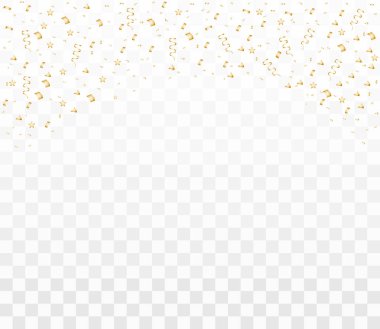 İzole renkli parlak konfeti