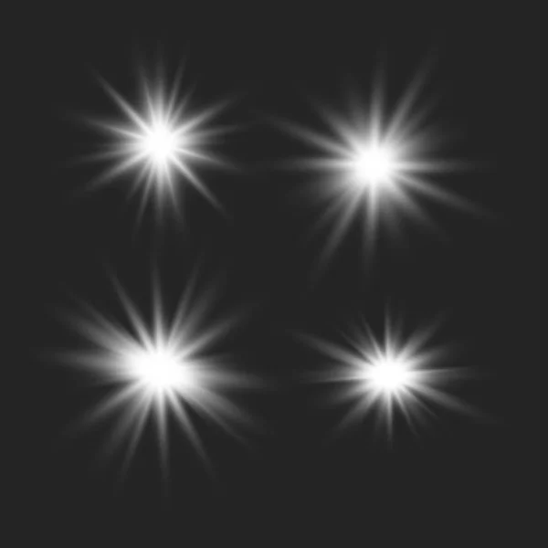 Σετ λαμπερό φώτα — Διανυσματικό Αρχείο