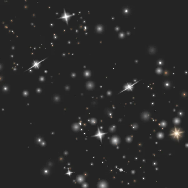 Chispas de polvo, estrellas doradas — Archivo Imágenes Vectoriales