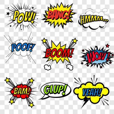 Çizgi roman konuşma balonu için duygular.