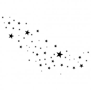 Beyaz bir arka plan üzerinde yıldız.