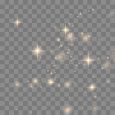 Işıltı ışık efekti, toz.