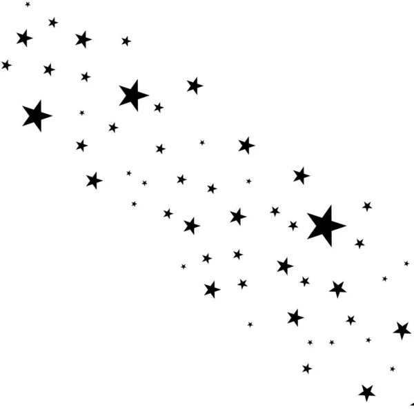 Estrellas sobre un fondo blanco . — Vector de stock