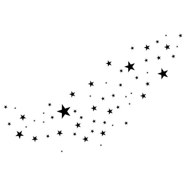 Sterne auf weißem Hintergrund. — Stockvektor