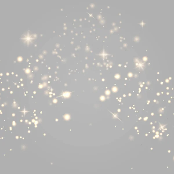 Étincelles de poussière, étoiles dorées — Image vectorielle