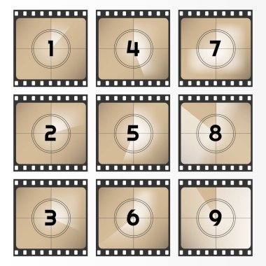 Eski moda bir film. Geri sayım