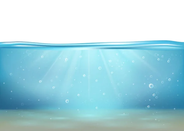Ilustracja wektora z podwodnym morzem — Wektor stockowy