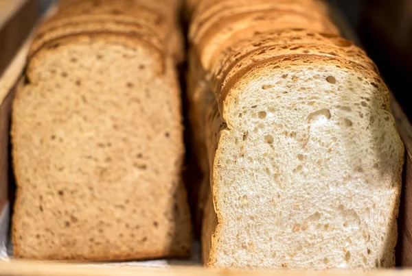 Куча Пшеничного Хлеба Завтрак — стоковое фото