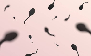 3D stil spermlerinin, arka plan