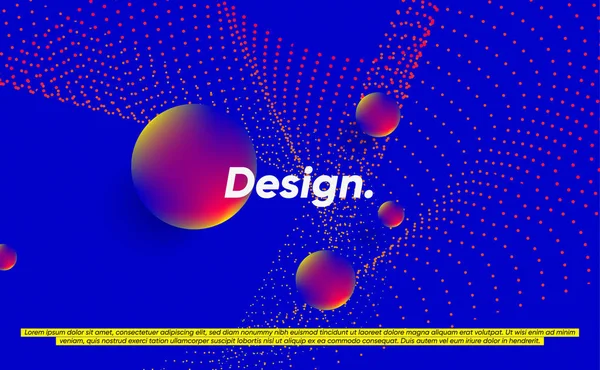 Fundo Abstrato Com Design Colorido Para Texto — Vetor de Stock