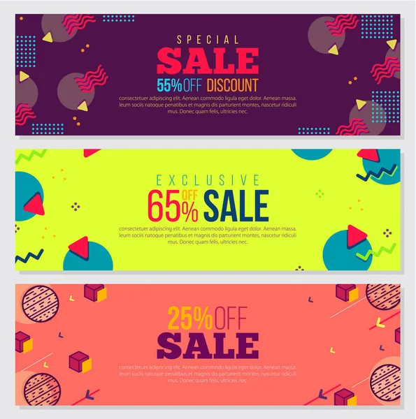 Offerta Speciale Vendita Vettore Annuncio Modello Poster Banner — Vettoriale Stock